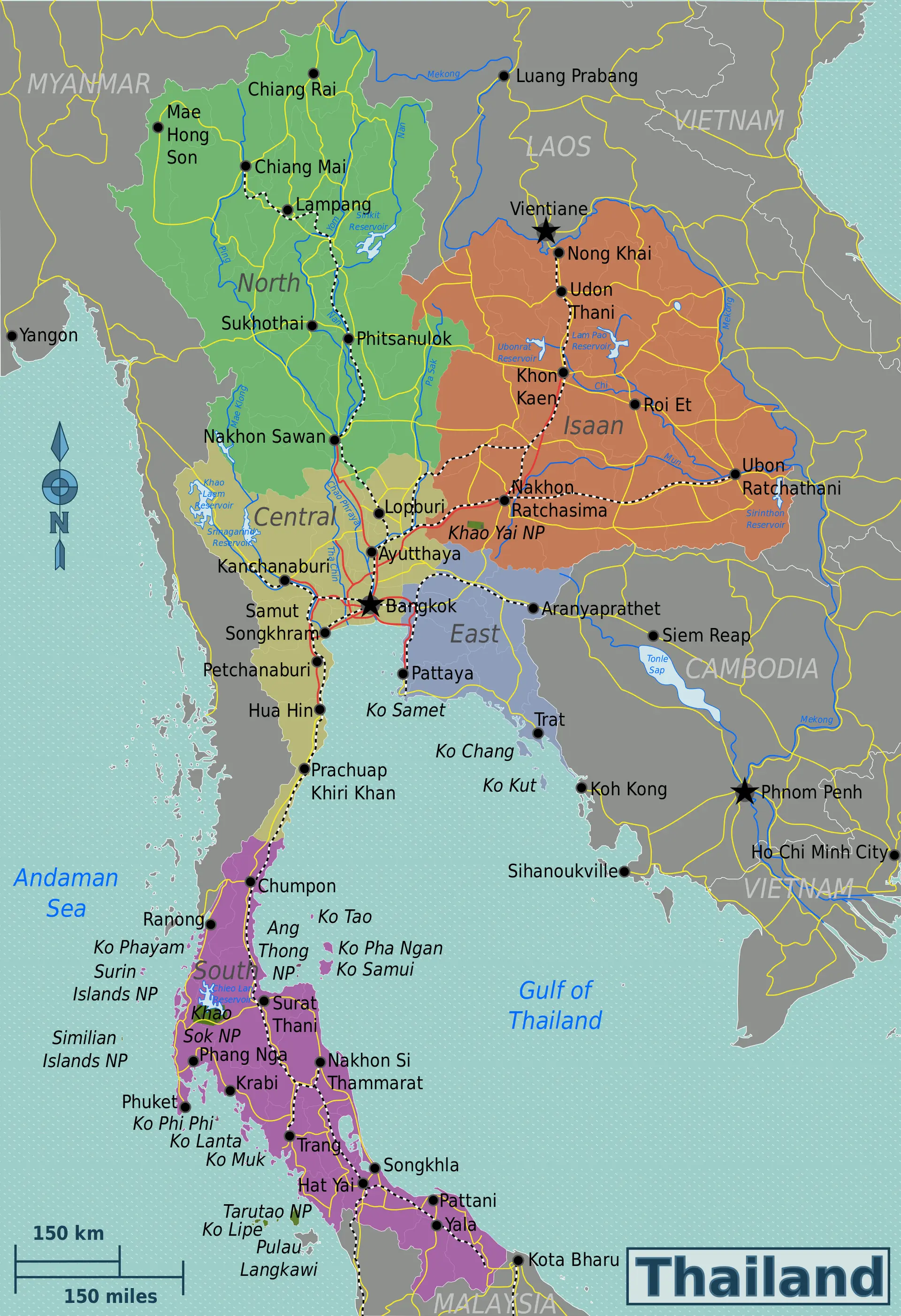 ที่มา: Wikimedia Commons วางแผนทริปเที่ยวไทยข้ามภูมิภาคใน 7 วันควรเริ่มต้นอย่างไร